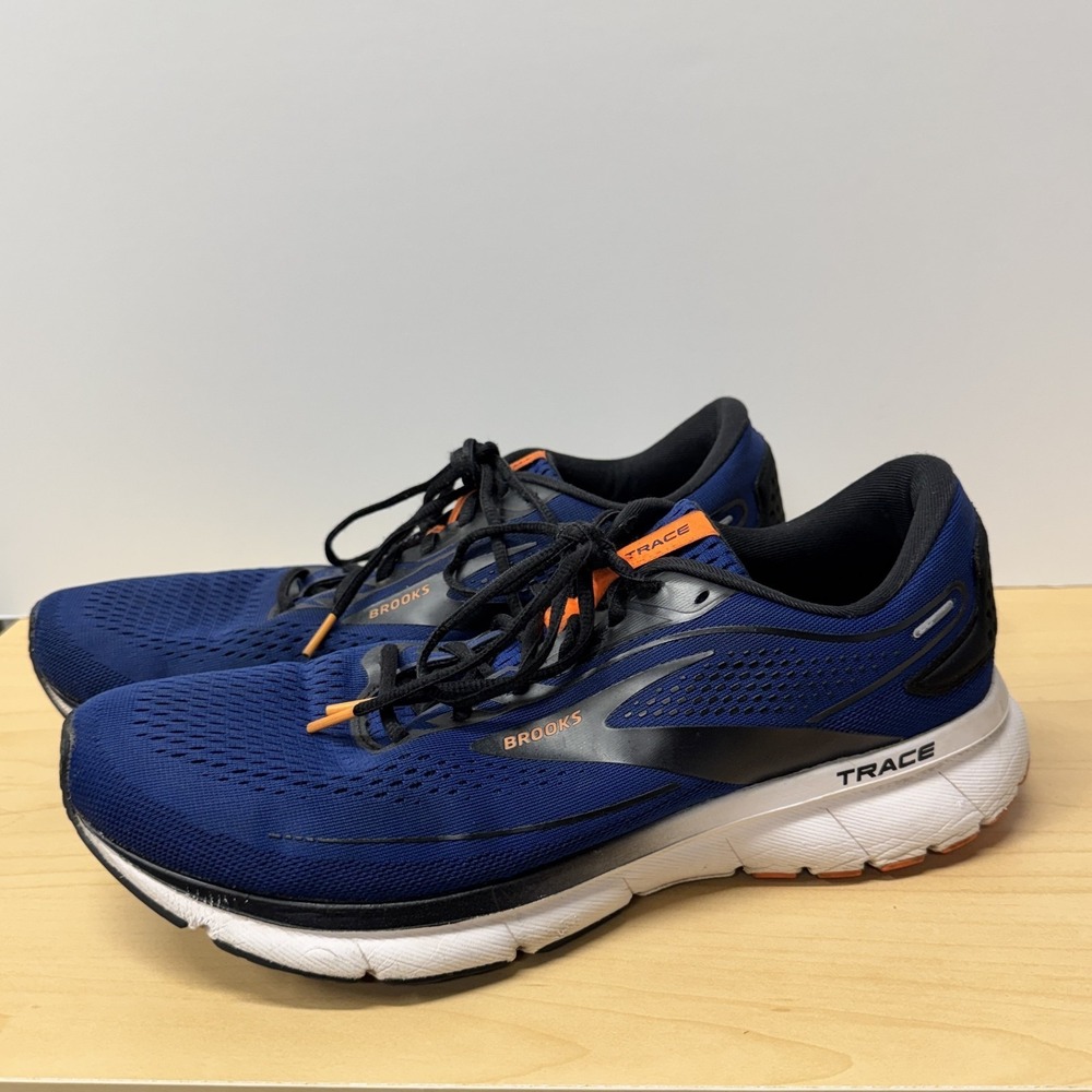 Brooks Trace 2 Men's Size 11.5 Running Shoes Blue Athletic Sneakers Performance